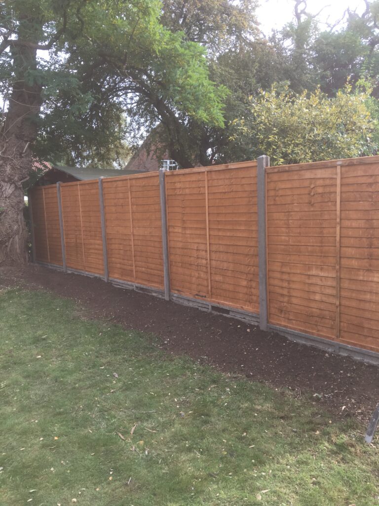 Professional timber fence installation completed by RidgeOak in Hertfordshire.